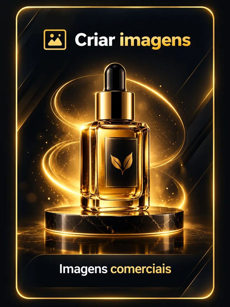 Criação de imagens comerciais